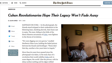 new york times: la revolucion cubana y sus heroes se desvanecen