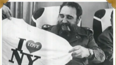 castro con una camiseta i love ny en documental que emitira tcm