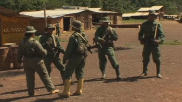 militares acaban con la protesta de los familiares de los mineros asesinados en venezuela