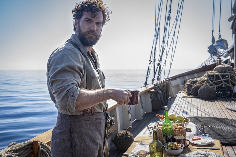 En esta imagen proporcionada por Lionsgate, Henry Cavill en una escena de The Ministry of Ungentlemanly Warfare. (Daniel Smith/Lionsgate via AP)