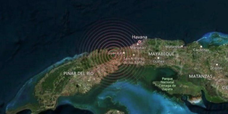 Reportan sismo de 5.3 perceptible en occidente de Cuba