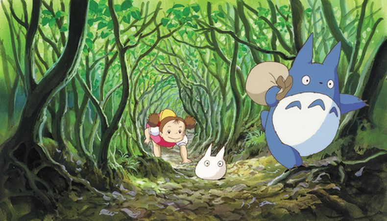 Esta imagen, distribuida por GKIDS, muestra una escena de la película de 1988 Mi vecino Totoro. (Studio Ghibli/GKIDS via AP)