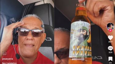 tenemos el comunismo metido en eeuu la reaccion de un camionero cubano cuando vio una botella de refresco con la imagen del dictador fidel castro en un mercado en houston