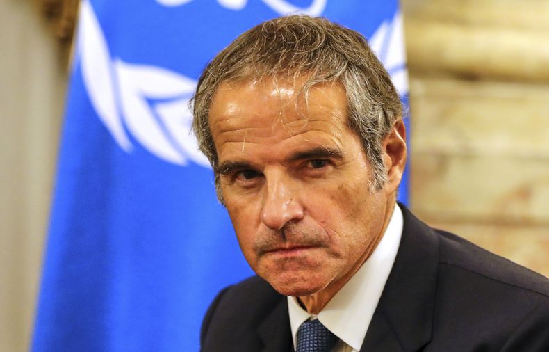 El director general del Organismo Internacional de Energía Atómica Rafael Grossi en El Cairo el 9 de septiembre del 2025. (AP foto/Khaled Elfiqi)