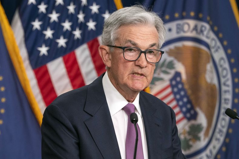 El presidente de la Reserva Federal, Jerome Powell, habla tras una reunión de la Comisión Federal de Mercado Abierto, 14 de junio de 2023, en la sede de la Fed, en Washington. (AP Foto/Jacquelyn Martin, File)