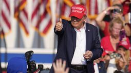 El expresidente estadounidense Donald Trump en un evento de campaña en Butler, Pensilvania, el 13 de julio del 2024. (Foto AP /Gene J. Puskar)