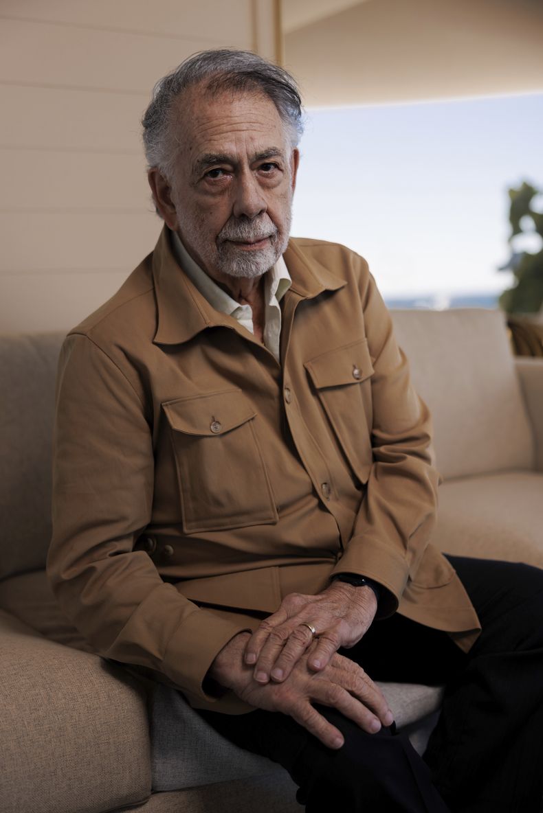 El director Francis Ford Coppola posa para retratos durante la promoción de Megalopolis, en la 77a edición del Festival de Cine de Cannes en Francia el viernes 17 de mayo de 2024. (Foto Vianney Le Caer/Invision/AP)