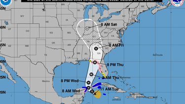 se forma la tormenta helene. se espera fuerte impacto en florida  como huracan categoria 3