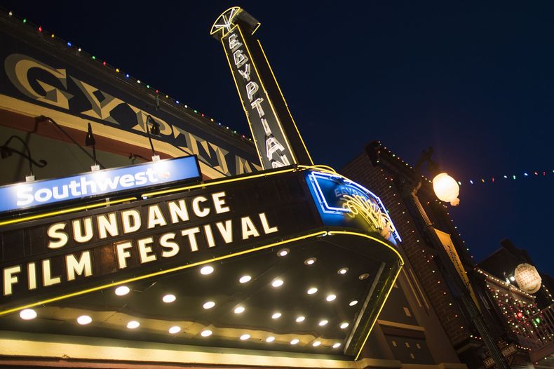 ARCHIVO - El exterior del Teatro Egipcio en Main Street durante el Festival de Cine de Sundance en Park City, Utah, el 22 de enero de 2015. (Foto Arthur Mola/Invision/AP, archivo)