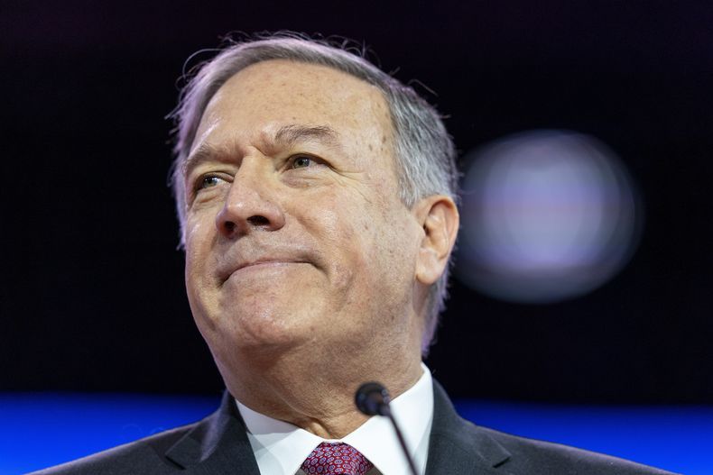 ARCHIVO – el exsecretario de Estado Mike Pompeo habla en la Conferencia de Acción Política Conservadora (CPAC, por sus siglas en inglés) de 2023, el viernes 3 de marzo de 2023, en National Harbor, Oxon Hill, Matyland. (AP Foto/Alex Brandon, Archivo)