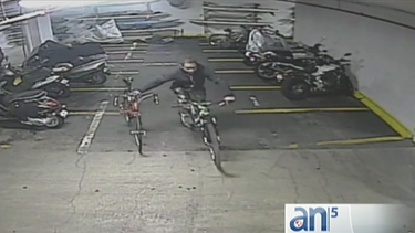 ladron de bicicletas vuelva atacar otro edificio en miami beach