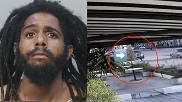 tras la rejas afroamericano que empujo por la espalda a un hombre y lo lanzo al medio de biscayne blvd