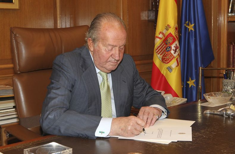 Juan Carlos I de Borbón, padre del actual rey español Felipe VI.