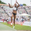 La venezolana Yulimar Rojas compite en el salto triple durante la justa de la Liga Diamante, el 15 de junio de 2023, en Oslo, Noruego. (Terje Pedersen/NTB vía AP)