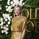 Cate Blanchett llega a la 82ª edición de los Globos de Oro el domingo 5 de enero de 2025 en el Beverly Hilton de Beverly Hills, California. (Foto Jordan Strauss/Invision/AP)