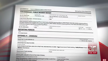 america noticias tiene acceso exclusivo al reporte policial del tiroteo contra la embajada de cuba en washington