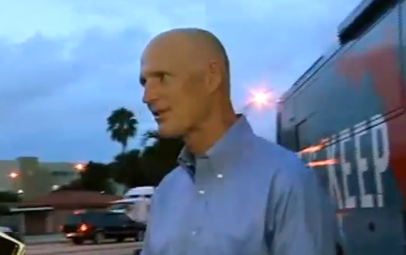 Llega a Miami el Gobernador de la Florida Rick Scott y su primera parada fue en Hialeah.
