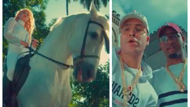 el grupo de regueton yomil y el dany uso caballos de la cria del comandante guillermo garcia para hacer video clip
