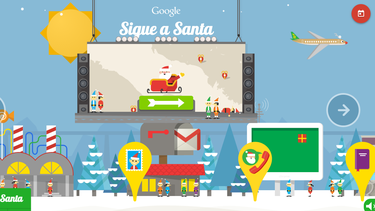 puedes seguir a papa noel en google