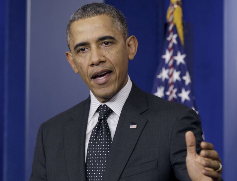 El presidente Barack Obama durante una conferencia de prensa en la sala James Brady de la Casa Blanca, en Washington, el jueves 21 de noviembre de 2013. (Foto AP/Carolyn Kaster)