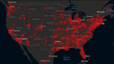 Estados Unidos sigue siendo el país con más casos de coronavirus chino en todo el planeta