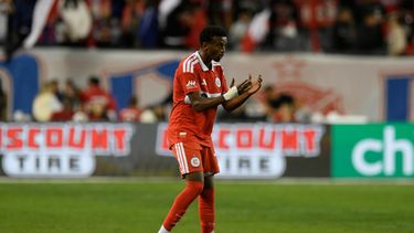 Maren Haile-Selassie, del Fire de Chicago, festeja su gol ante los Whitecaps de Vancouver, el martes 6 de octubre de 2026 (AP Foto/Paul Beaty)