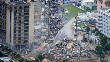 video muestra danos estructurales en el champlain towers south