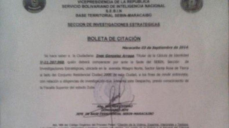 Autoridades venezolanas, ordenaron el traslado de la tuitera Inesita Terrible al  centro de reclusión llamado, El Helicoide. La joven es conocida por sus fuertes críticas hacia el gobierno en la red social