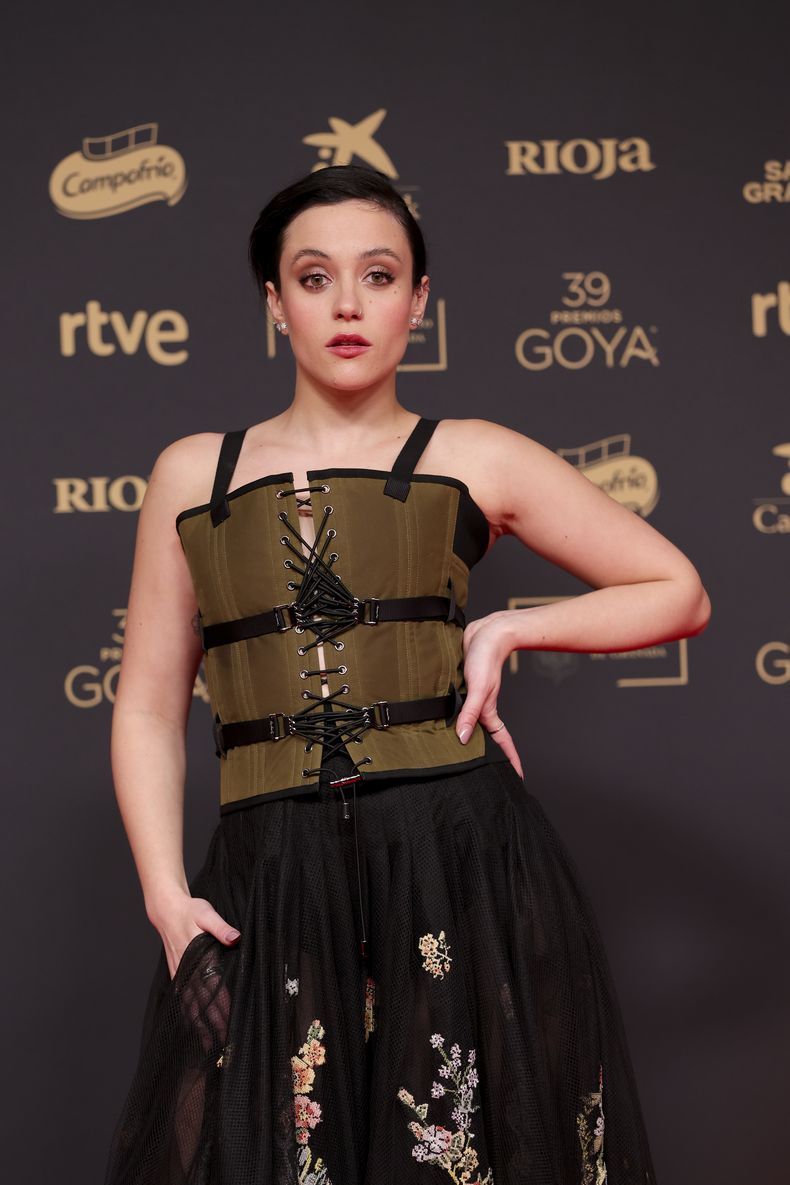 Marina Guerola llega a la 39ª edición de los Premios Goya en Granada, España, el sábado 8 de febrero de 2025, en Granada. (Foto AP/Fermin Rodriguez)