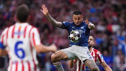 Gabriel Jesus de Arsenal durante el partido contra el Atlético de Madrid en las semifinaales de la Liga de Campeones, el 29 de abril de 2026, en Madrid. (AP Foto/Manu Fernández)