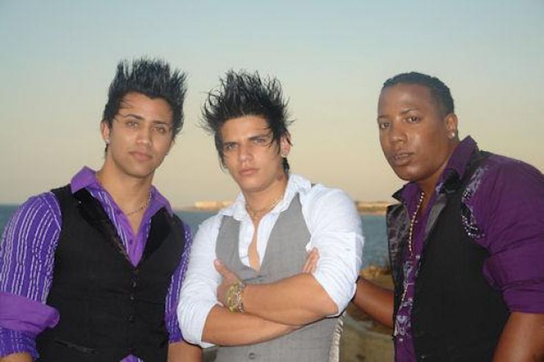 Ángeles de la Bachata, de izq. a der.: Jesús (Ángel), Luisito y Liván Ernesto.