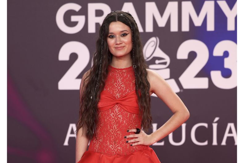 ARCHIVO - Joaquina en la 24a entrega anual del Latin Grammy en Sevilla, España el 16 de noviembre de 2023. (Foto Vianney Le Caer/Invision/AP, archivo)