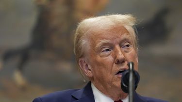 El presidente estadounidense Donald Trump en la Casa Blanca en Washington el 21 de enero del 2025. (AP foto/Julia Demaree Nikhinson)
