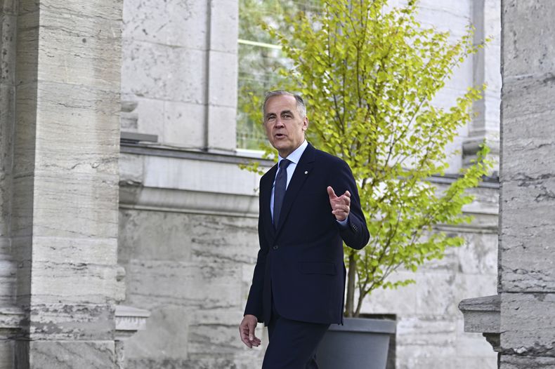El primer ministro canadiense Mark Carney en Ottawa el 13 de mayo del 2025. (Spencer Colby/The Canadian Press via AP)