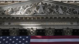 La sede de la Bolsa de Valores de Nueva York el 26 de febrero del 2025. (AP foto/Seth Wenig)