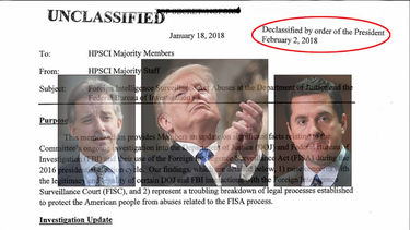 trump autoriza la publicacion del memo nunes