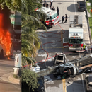 COLAPSA ENORME EQUIPO DE CONSTRUCCIÓN EN BRICKELL, aplasta vehículos y deja cuatro personas heridas en Miami