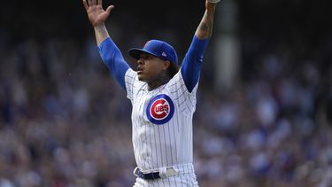 Marcus Stroman de los Cachorros tras lanzar un juego completo ante los Rays de Tampa Bay, el lunes 29 de mayo de 2023, en Chicago. (AP Foto/Erin Hooley)