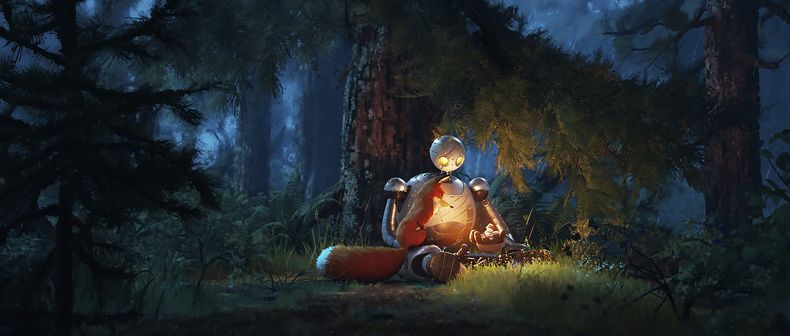 En esta imagen proporcionada por Universal Pictures una escena de Wild Robot de DreamWorks Animation. (DreamWorks Animation/Universal Pictures via AP)