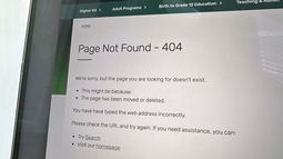 Esta fotografía muestra una página del sitio web del Departamento de Educación de Estados Unidos el 24 de enero de 2025, en Washington. (AP Foto/Alex Brandon, Archivo)