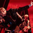 Dave Gahan de Depeche Mode durante su concierto el 5 de abril de 2023 en el United Center en Chicago. Depeche Mode presentó el primero de sus tres conciertos en le Foro Sol de la Ciudad de México el 21 de septiembre ante 65.000 asistentes. (Foto Rob Grabowski / Invision/AP)