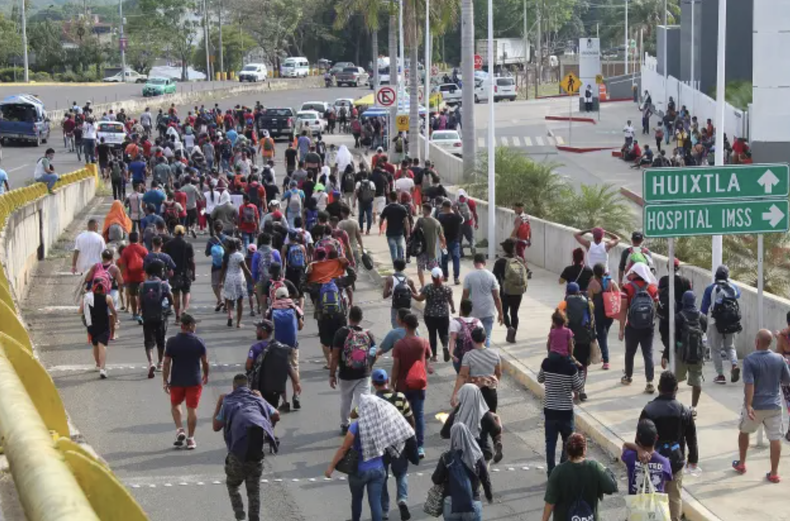 Venezolanos lideran caravanas de migrantes desde M xico hasta EEUU