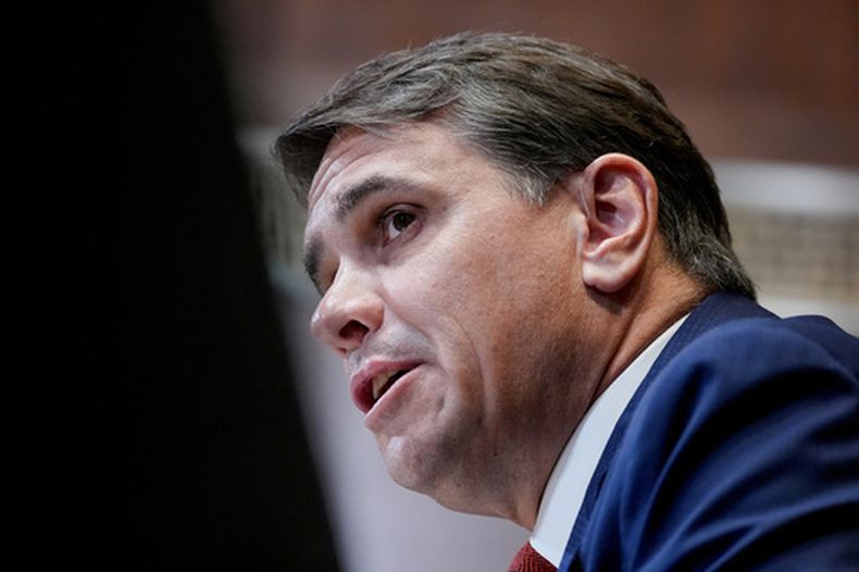 El secretario de Justicia interino Todd Blanche en el Congreso en Washington el 19 de mayo del 2026. (AP foto/Mariam Zuhaib)