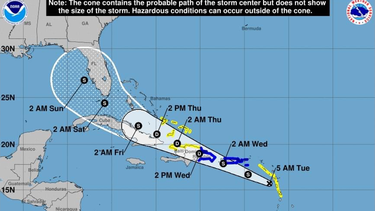 emiten alertas por tormenta tropical en islas del caribe, cuba y el sur de la florida en alerta maxima