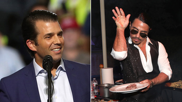 hijo de trump se fue al restaurante de salt bae, el chef turco que agasajo a maduro.