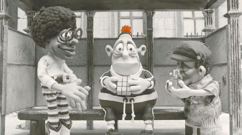 Esta imagen, difundida por CineCaníbal, muestra al personaje Max, con la voz de Philip Seymour Hoffman, en el centro, en una escena de la película de 2009 Mary and Max. (CineCaníbal via AP)