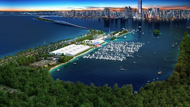todo parece estar listo para el show de botes mas grande del mundo en virginia key