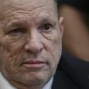 El ex productor de cine Harvey Weinstein en el tribunal en Nueva York el 15 de abril del 2025. (Angela Weiss/Pool Photo via AP)