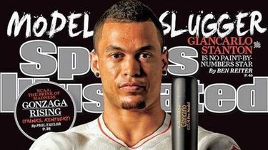 body painting de giancarlo stanton es portada en sports illustrated (video)