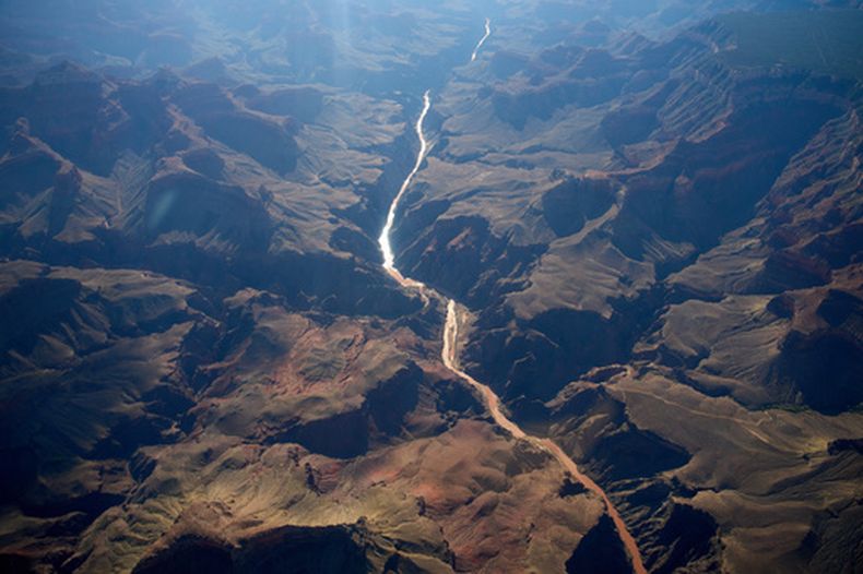 El sitio de las inundaciones en el Gran Cañón en Arizona el 31 de agosto del 2026. (AP foto/John Locher)